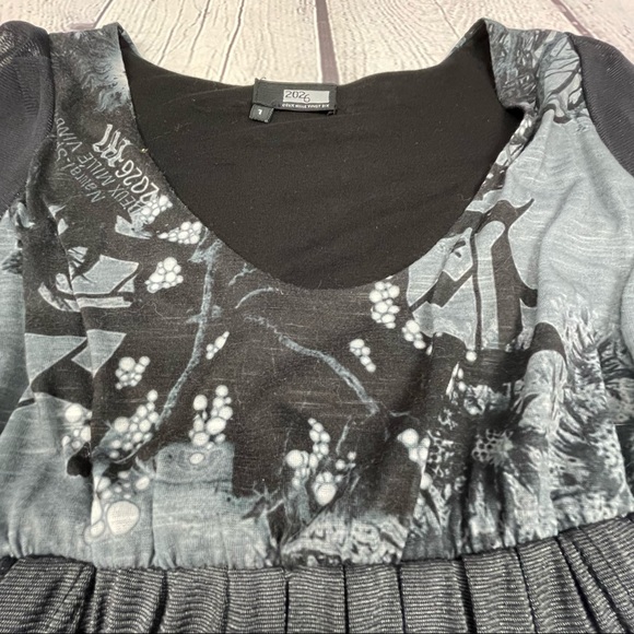 2026 DEUX MILLE VINGT SIX unique long sleeve babydoll dress Paris French, size S - Picture 4 of 14
